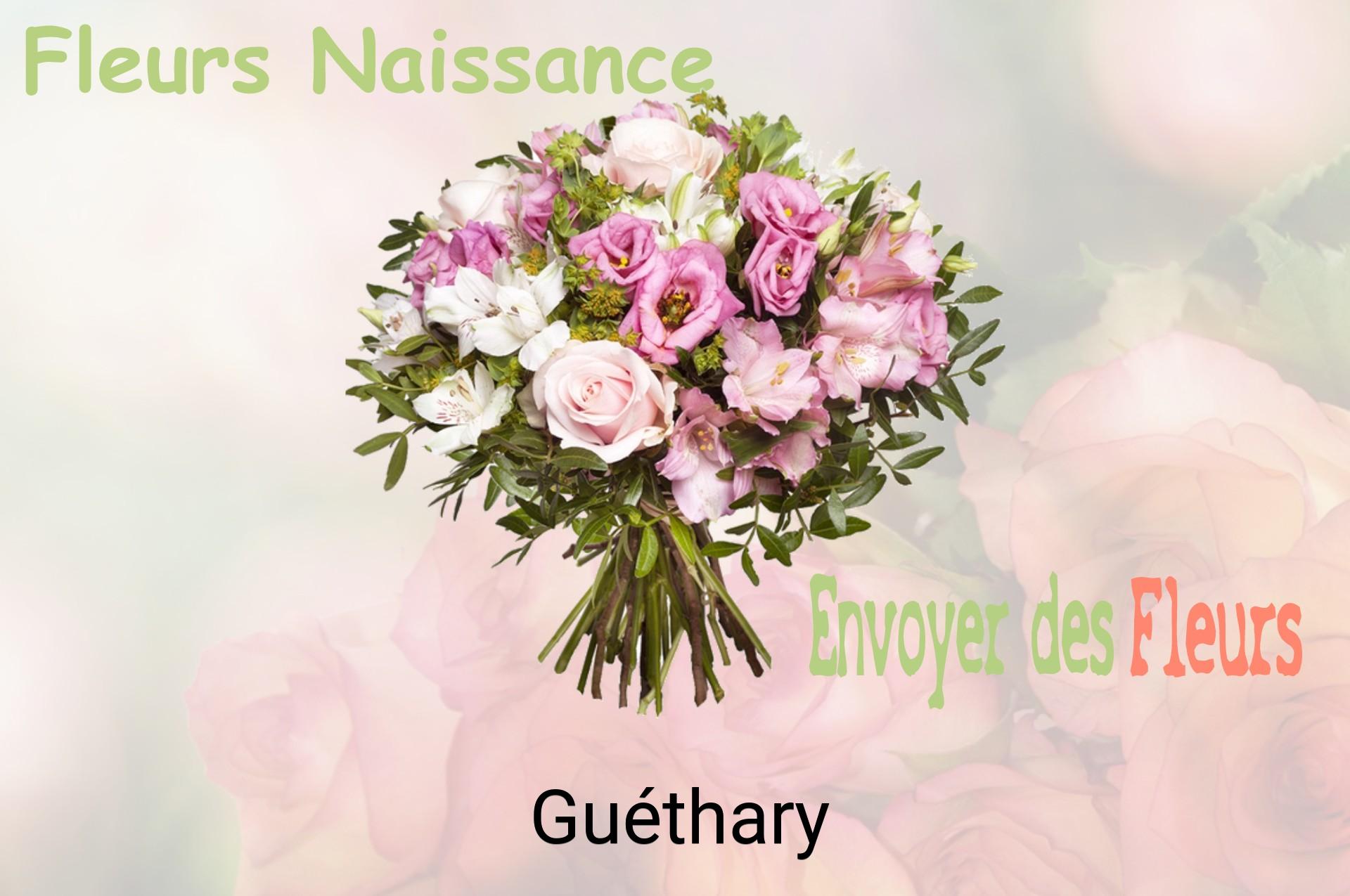 Bouquet de fleurs de naissance livré à Guéthary