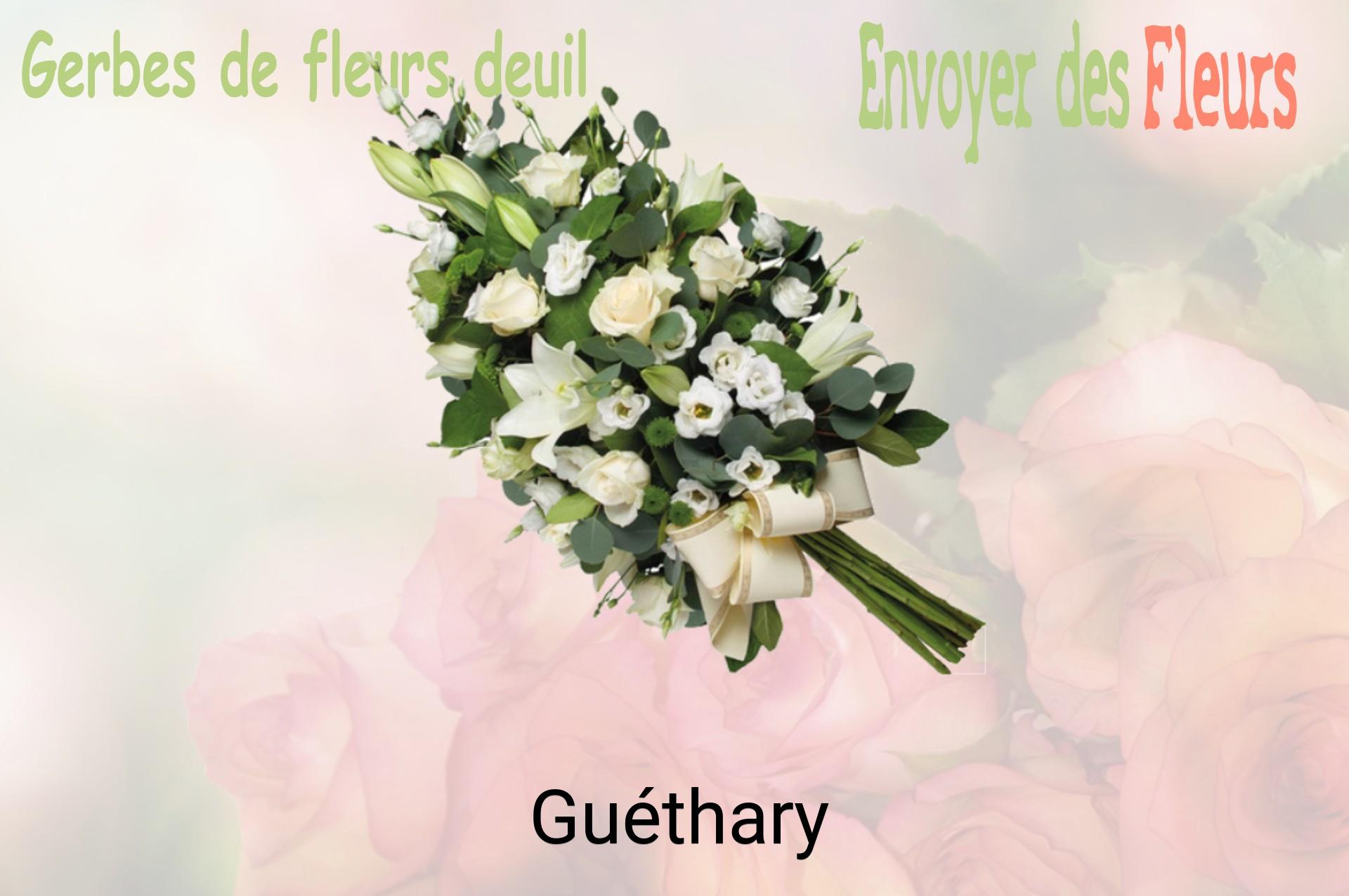 Gerbe de fleurs de deuil livrée à Guéthary
